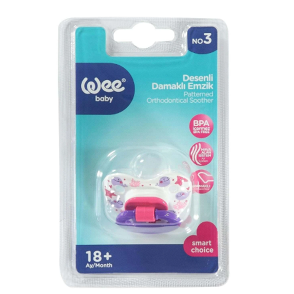 WEE BABY 835 DESENLİ DAMAKLI EMZİK NO:3