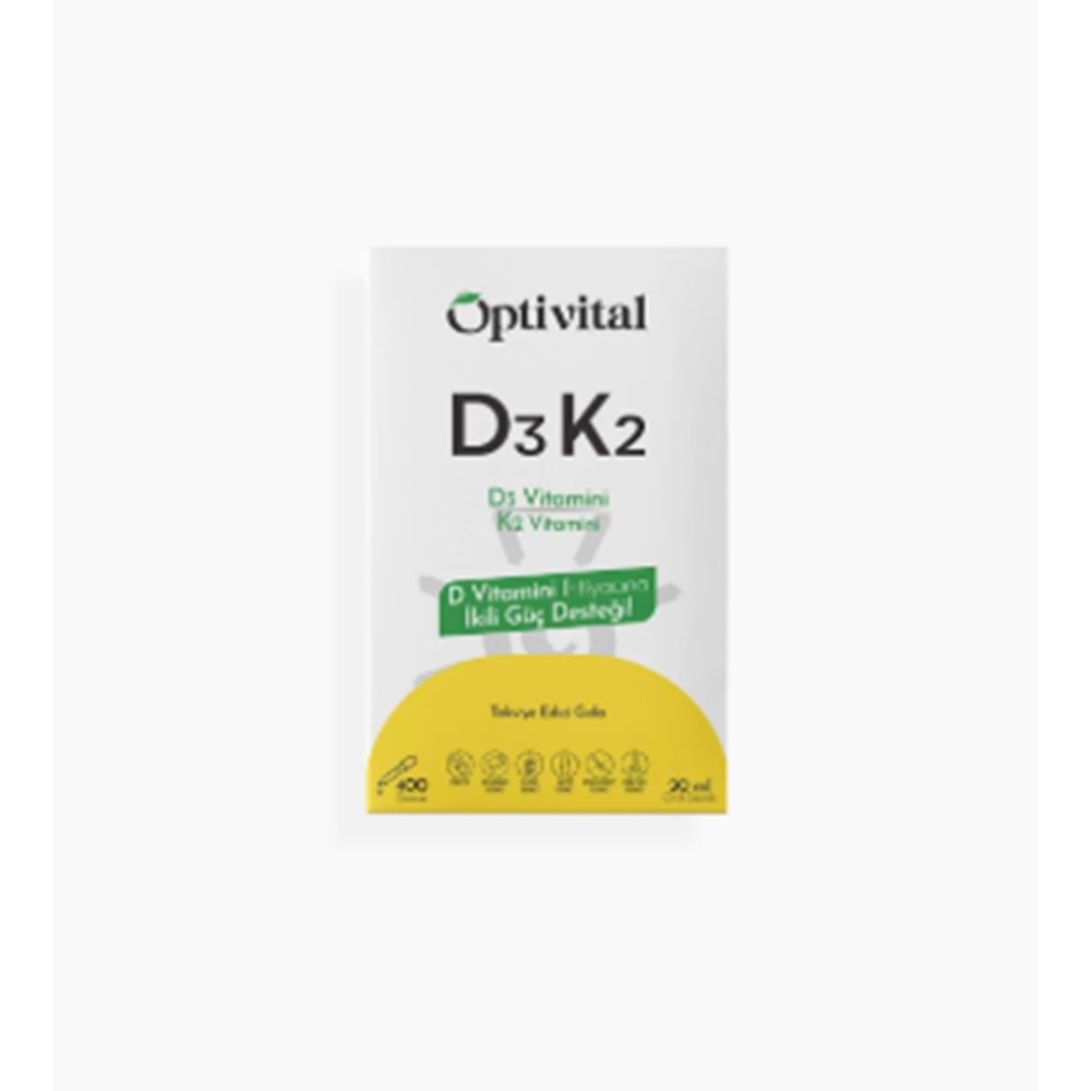 Optivital D3k2 Vitamin 20 ml Damla