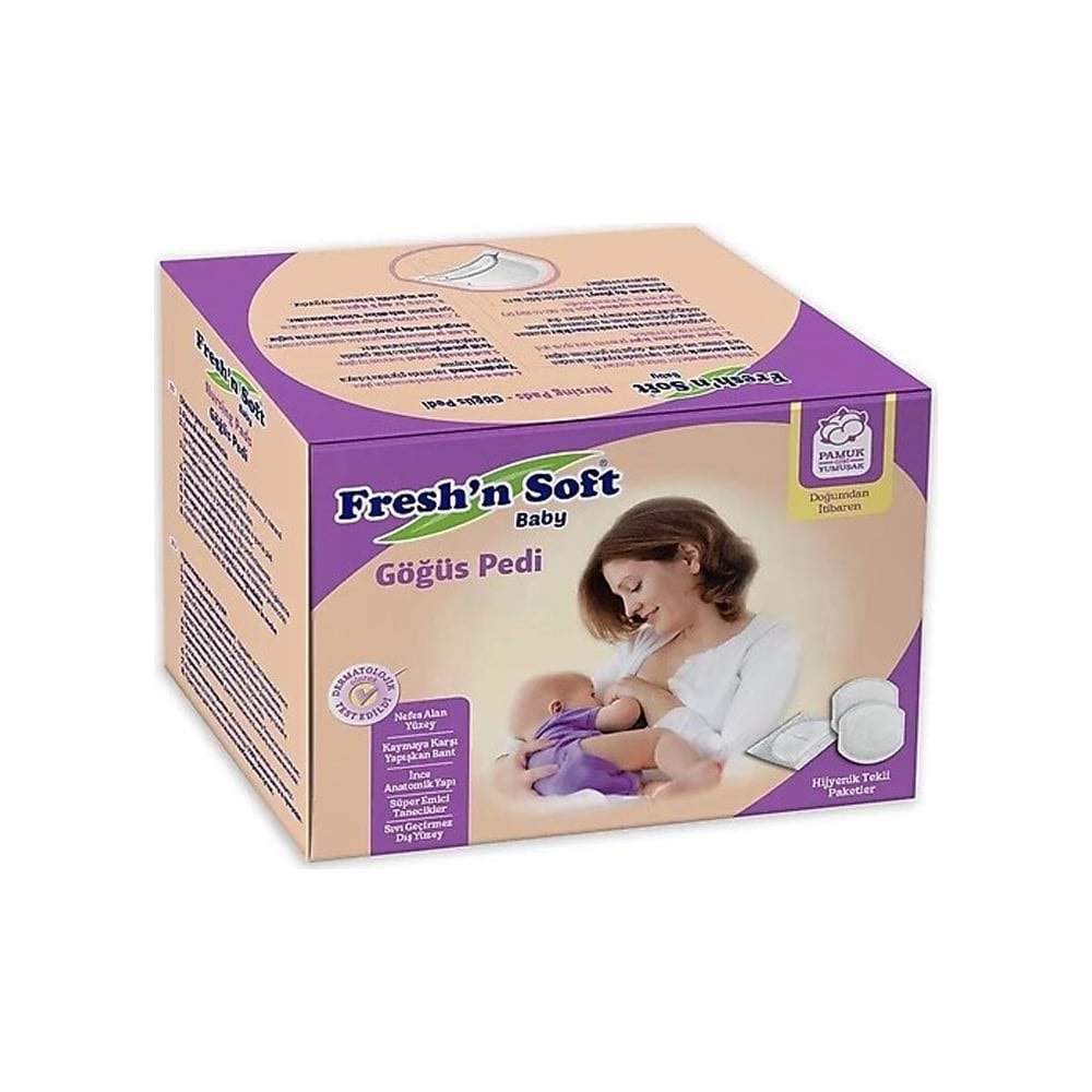 Freshn Soft Baby Göğüs Pedi Standart 24'lü