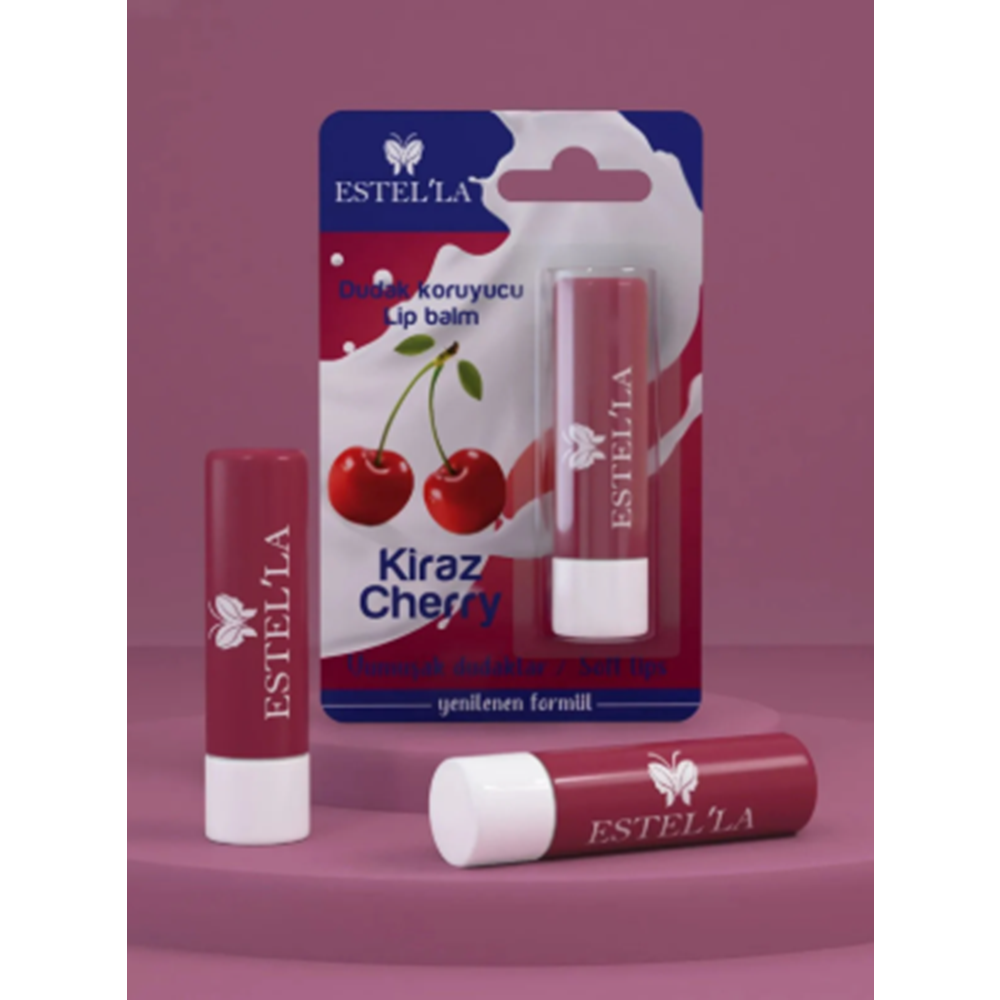 Estella Yetişkin Dudak Koruyucu Lip Balm Kiraz