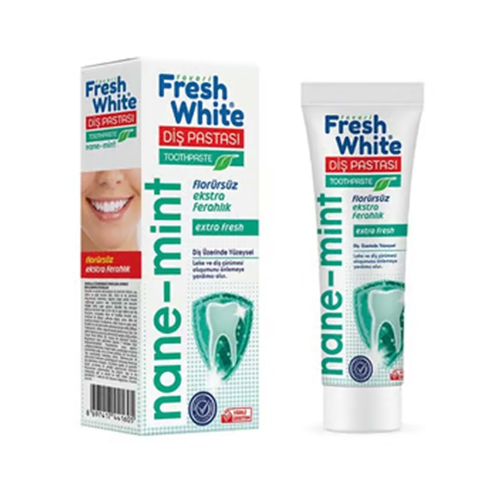 FRESHWHİTE DİŞ PASTASI NANE AROMALI 90 GR