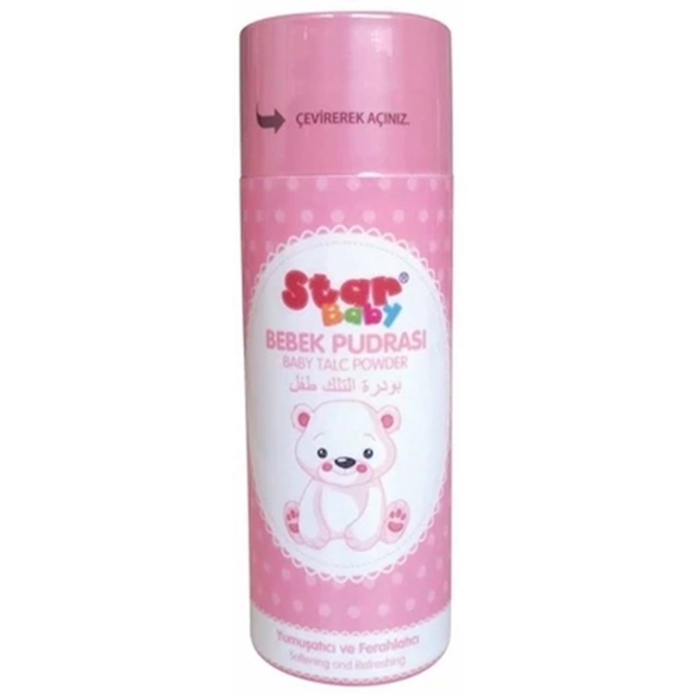 Star Baby Bebek Pudrası Pembe Kız 100 gr