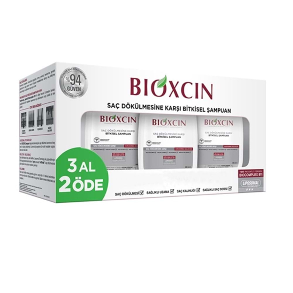 BİOXCIN GENESİS DÖKÜLME KARŞITI ŞAMPUAN 3 AL 2 ÖDE KURU-NORMAL SACLAR İÇİN