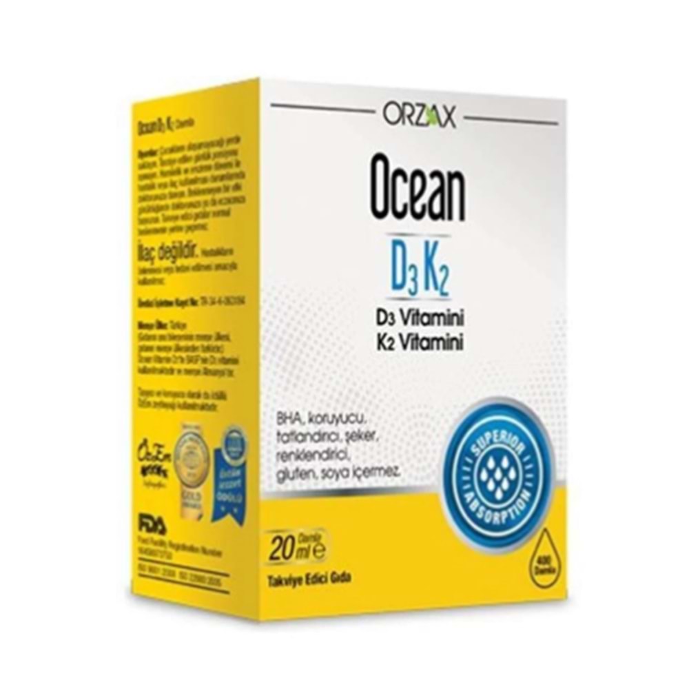 OCEAN D3 K2 20 ML ORAL DAMLA