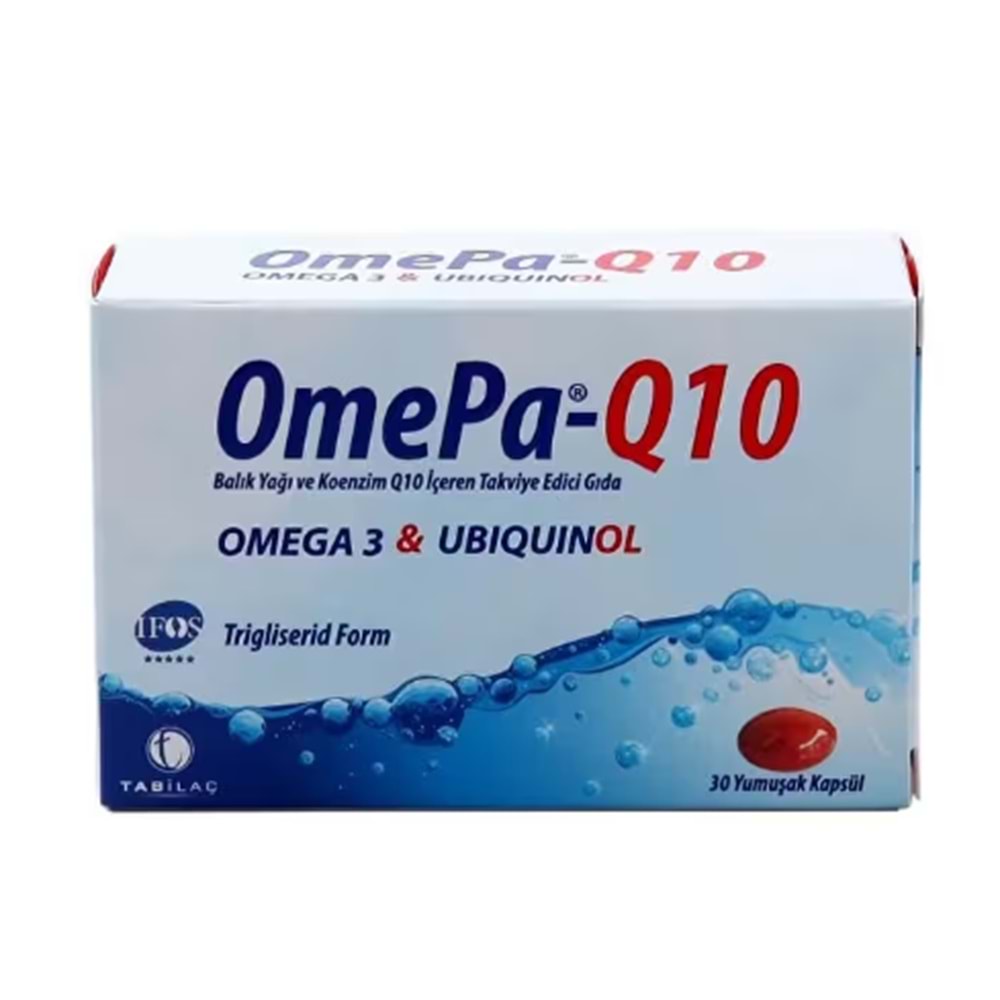 OMEPA -Q 10 30 KAPSÜL ( OMEGA 3 & UBİKİNOL & KOENZİM )
