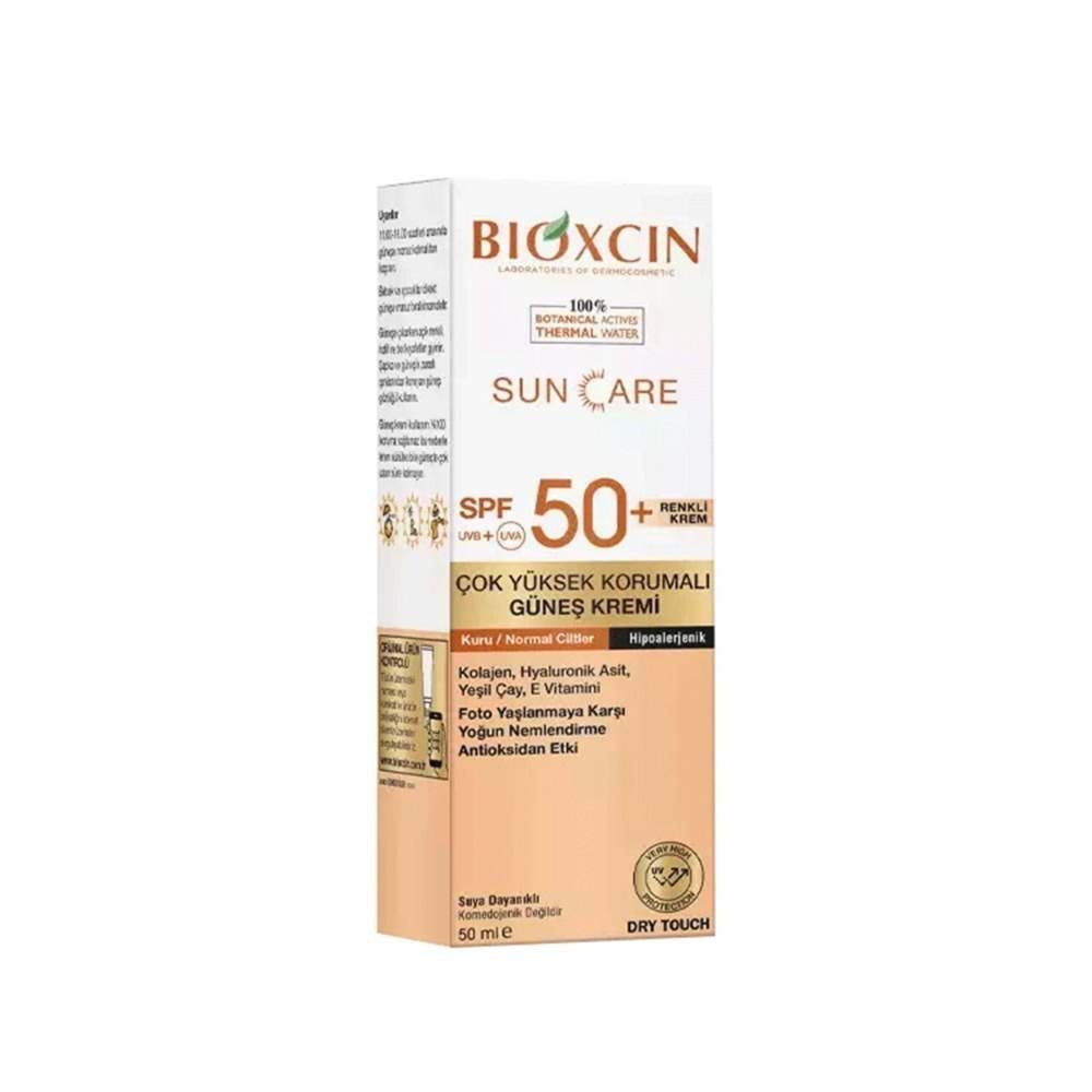 BİOXCIN GÜNEŞ KREMİ SUN CARE SPF50+ DRY TOUCH KURU / NORMAL CİLTLER İÇİN 50 ML ( RENKLİ )