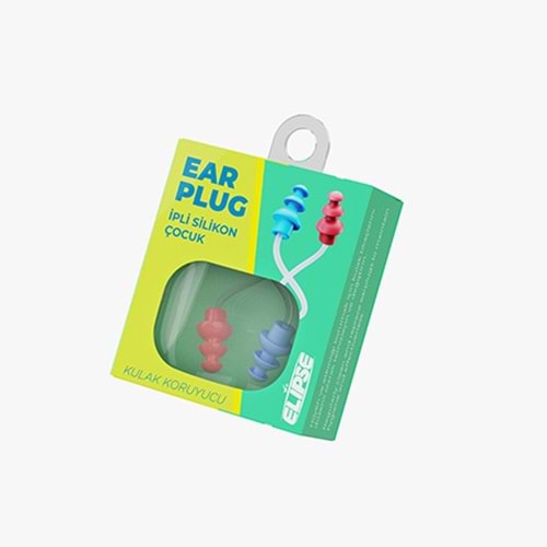 Elipse Kulak Tıkacı İpli Silikon KİDS