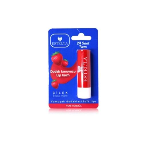 Estella Yetişkin Dudak Koruyucu Lip Balm çilek