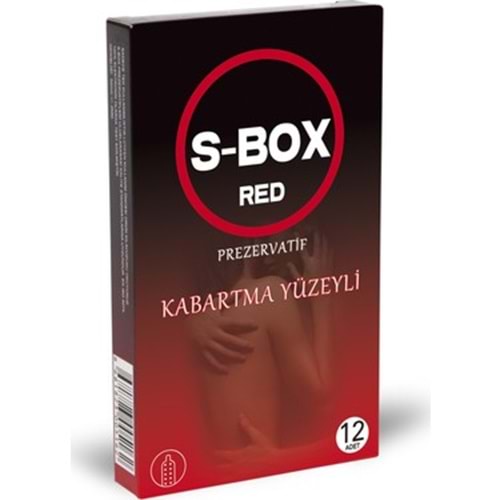 S-BOX HAZ KABARTMA YÜZEYLİ PREZERVATİF KONDOM 12 ADET