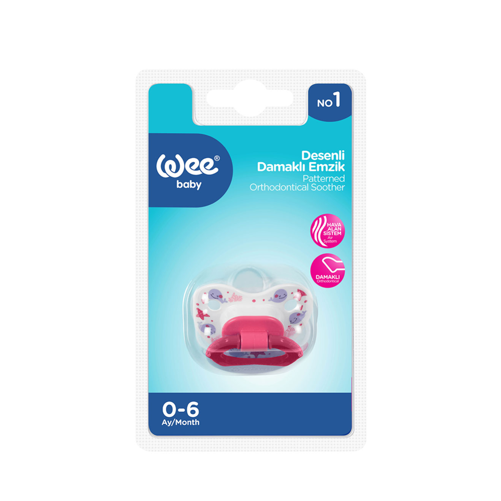 WEE BABY 833 DESENLİ DAMAKLI EMZİK NO:1