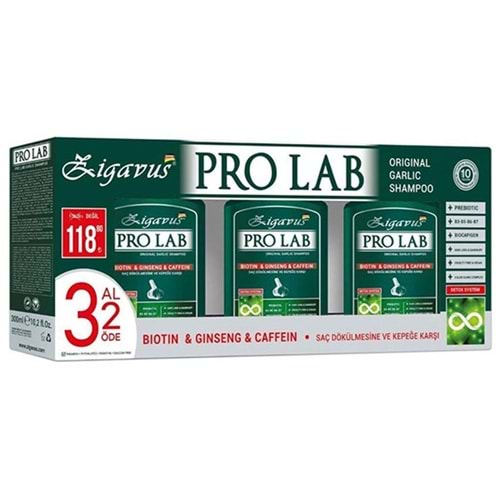 Zigavus Pro Lab Sarımsaklı Şampuan 300 ml - 3 Al 2 Öde Özel Fiyat Etiketli