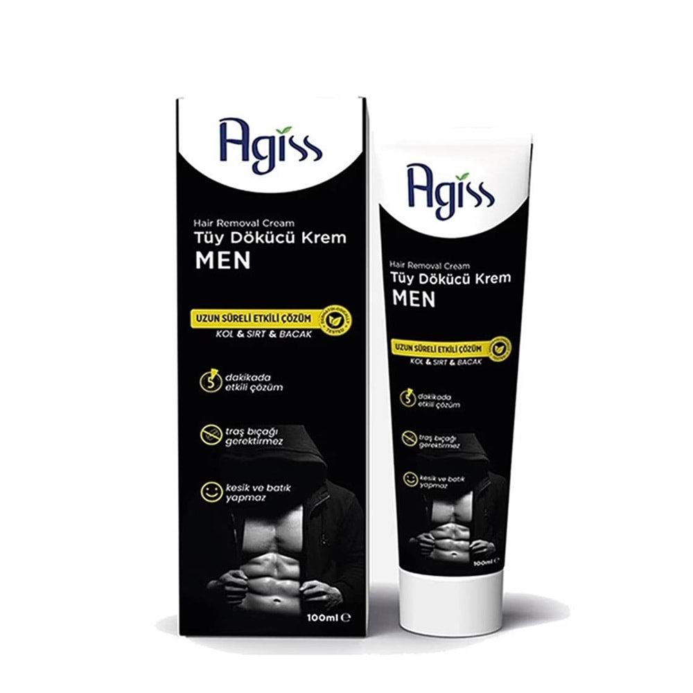 Agiss Tüy Dökücü Krem Erkekler İçin 100 ml
