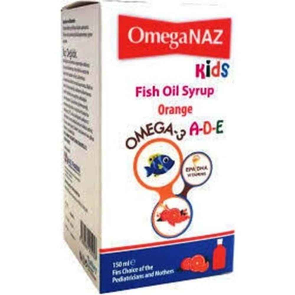 OMEGANAZ KİDS BALIK YAĞI PORTAKALLI 150 ML