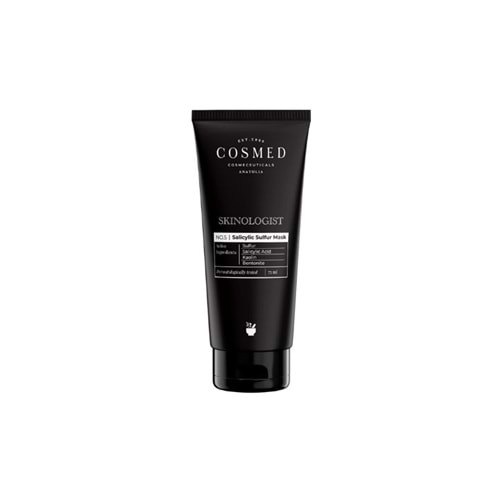 Cosmed Skinologist Salicylic Sulfur Mask - Siyah Nokta Karşıtı Salisilik Asit ve Sülfür İçerikli Kil Maskesi 75 ml